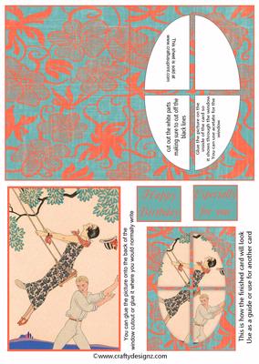 Art Deco Window Card Kit 10