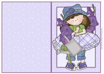 Cloey Loves Purple Quick Card