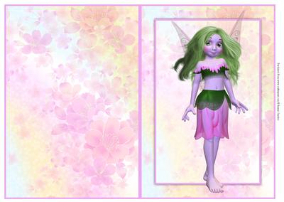 Beautiful Fae Quick Card with Fantasy Floral Paper