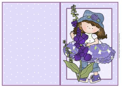 Cloey Loves Purple Quick Card
