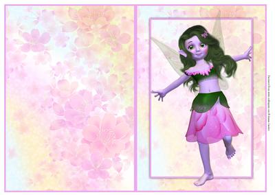 Beautiful Fae Quick Card with Fantasy Floral Paper