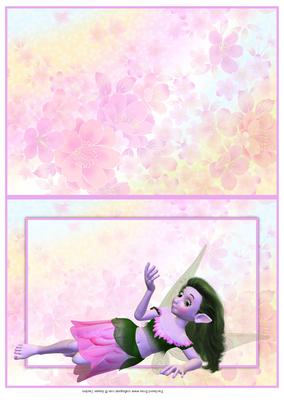 Beautiful Fairy Quick Card with Fantasy Floral Paper