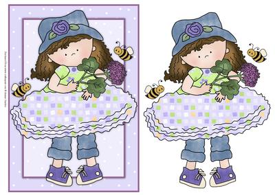 Cloey Loves Purple Card Front