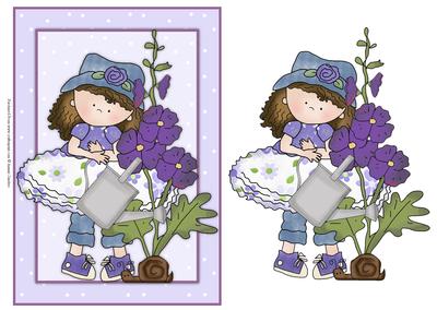 Cloey Loves Purple Card Front