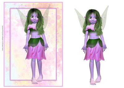 Beautiful Fantasy Fairy Card Front