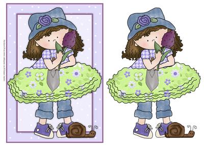 Cloey Loves Purple Card Front