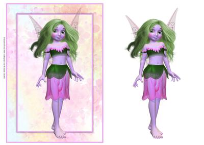 Beautiful Fantasy Fairy Card Front