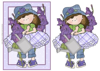 Cloey Loves Purple Card Front