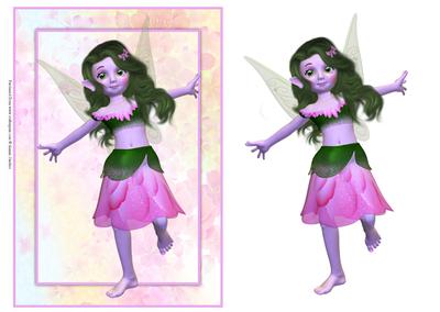 Beautiful Fantasy Fairy Card Front