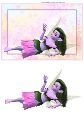 Beautiful Fantasy Fairy Card Front