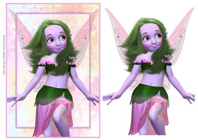 Beautiful Fantasy Fairy Card Front