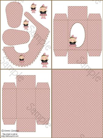 Baby Girl Pink & Chocolate Baby Shoe & Box Kit