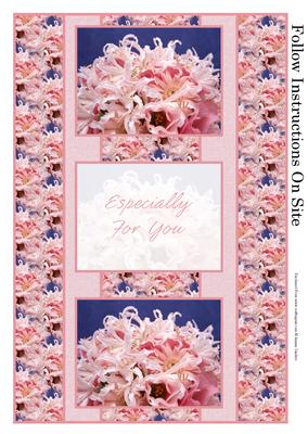 Beautiful Floral 3 Panel Fold Back