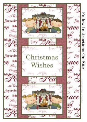 Waiting for Santa Christmas 3 Panel Fold Back