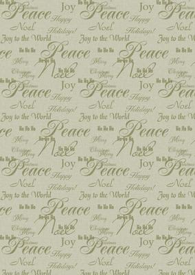 Subtle Shade Christmas Sentiments Backing Paper