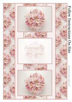 Beautiful Floral 3 Panel Fold Back