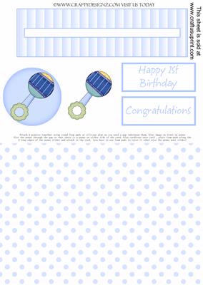 Baby Boys Rattle Penny Slider Kit