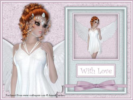 Stunning Angel in White A4 Card Kit