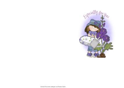Cloey Loves Purple Simple & Effective Card