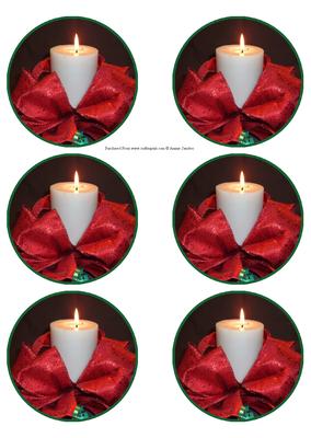 Xmas Candle Christmas Bauble Ornament