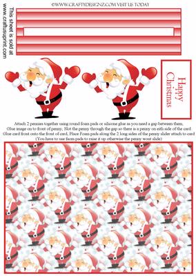 Super Cute Santa Penny Slider