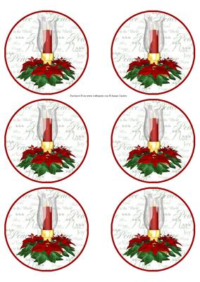Xmas Candle Christmas Bauble Ornament