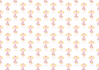 Flower Girl Set 4 Backing Paper