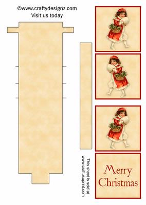 Christmas Girl Waterfall Sheet