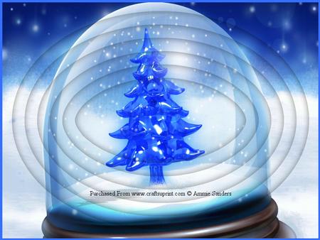Christmas Tree Snow Globe A4 Oval Pyramid Kit