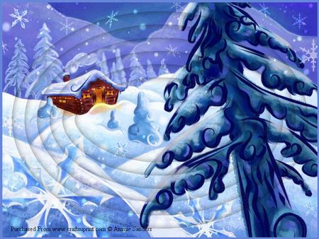 Christmas Winter Scene A4 Oval Pyramid Kit