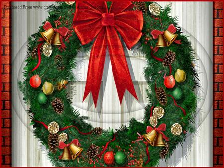 Xmas Wreath Christmas A4 Oval Pyramid Kit