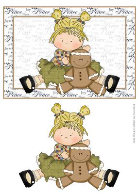 Gingerbread Cutie Card Front