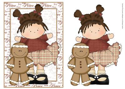 Gingerbread Cutie Card Front