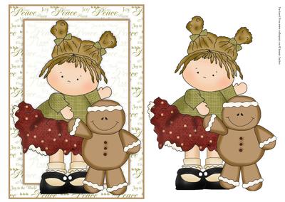 Gingerbread Cutie Card Front