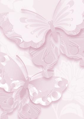 Subtle Shade Oriental Butterflies Backing Paper