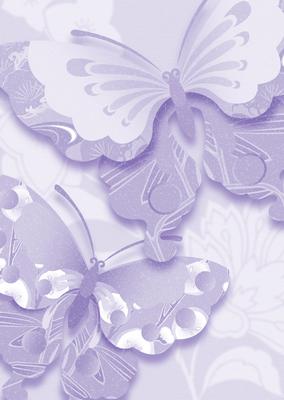 Subtle Shade Oriental Butterflies Backing Paper