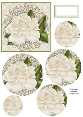 Roses & Pearls Circle Pyramid Mix N Match