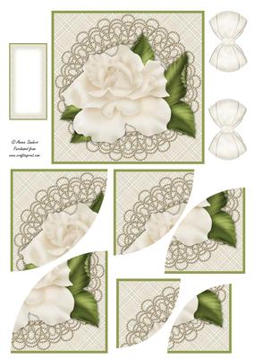 Roses & Pearls Rounded Edge Corner Stacker Mix N Match
