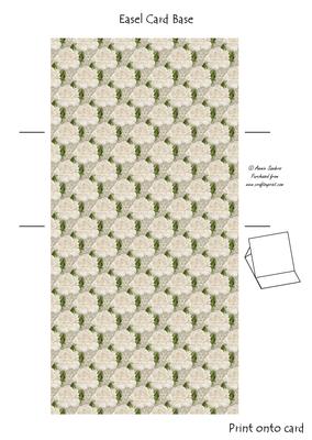 Roses & Pearls Easel Card Base 1 Mix N Match