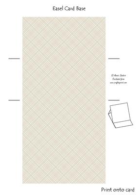 Roses & Pearls Easel Card Base 2 Mix N Match
