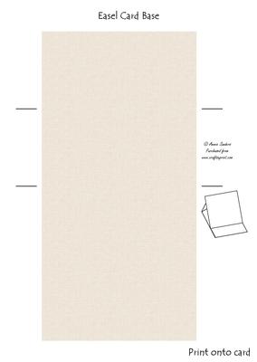 Roses & Pearls Easel Card Base 5 Mix N Match