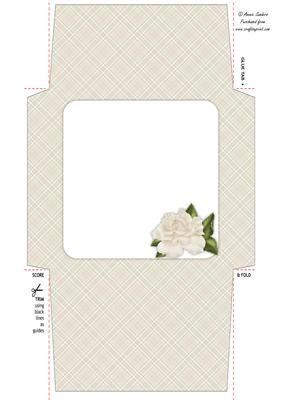 Roses & Pearls 5x5 Envelope 2 Mix N Match