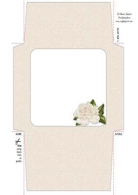 Roses & Pearls 5x5 Envelope 5 Mix N Match