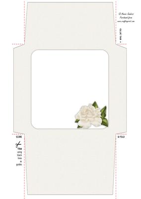 Roses & Pearls 5x5 Envelope 6 Mix N Match