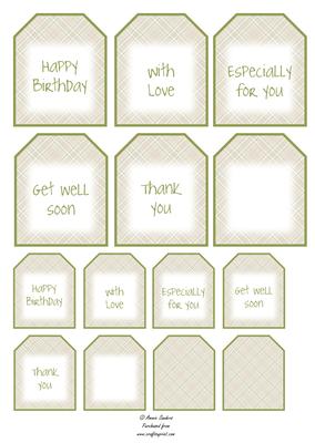 Roses & Pearls Sentiment Tags Mix N Match