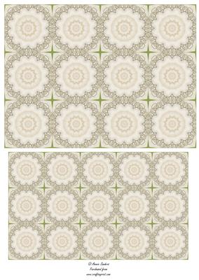 Roses & Pearls Tea Bag Tiles 2 Mix N Match