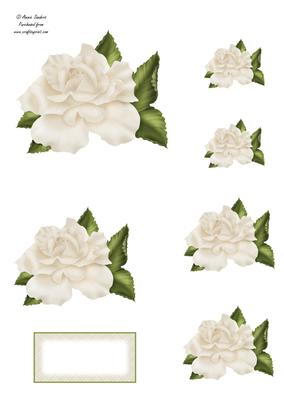 Roses & Pearls Toppers 1 Mix N Match