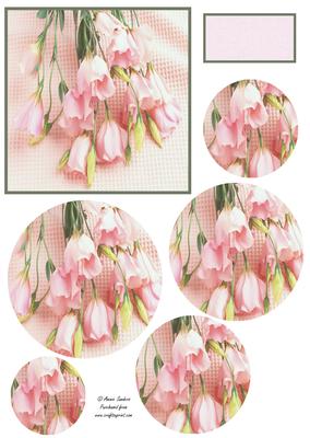 Beautiful Delicate Floral Circle Pyramid 	