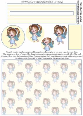 Baby Girl Fairy Penny Slider