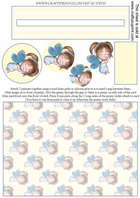 Baby Girl Fairy Sleeping Penny Slider